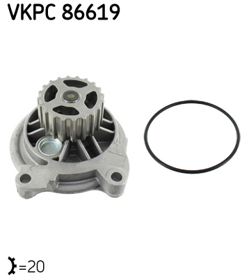 Vodné čerpadlo, chladenie motora SKF